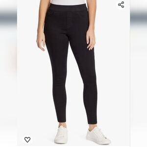 Nine West Jeans-Black Heidi Pull On High Rise Skinny Pants Jeggings